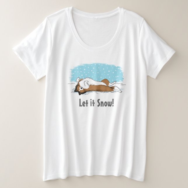 Shetland Sheepdog Holiday Snow Dog Sheltie Lover (Design devant)
