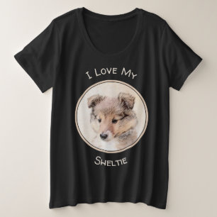 Shetland Sheepdog Puppy Peinture Chien original ar