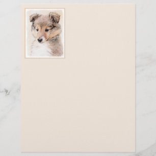 Shetland Sheepdog Puppy Peinture Chien original ar