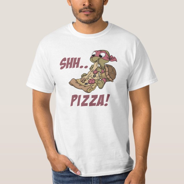 Shh Pizza ! Animaux Tee T-Shirt Design (Devant)