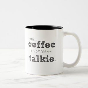 Shhh… Café avant tasse de film parlant