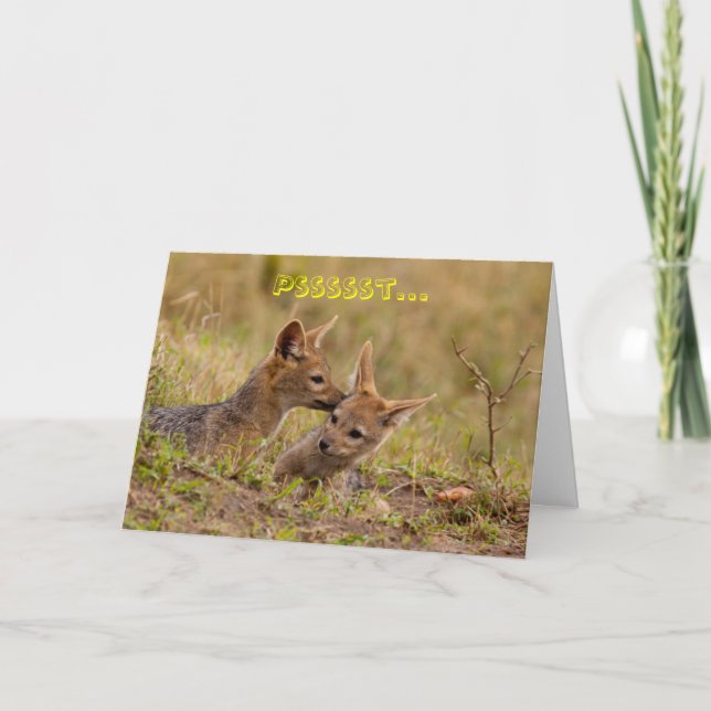 Shhh… c'est une carte de voeux secrète (Devant)