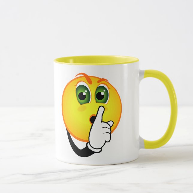 Shhh ! , Ne parlez pas la tasse de café (Droite)