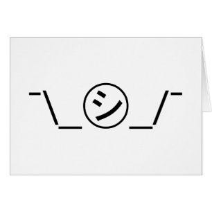Shi Kana Shrug Emoticon -\_ ㋛_/+Japonais Kaomoji