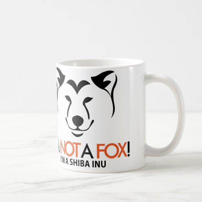 Shiba Inu : Je ne suis pas une tasse de (Droite)