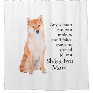 Shiba Inu maman rideau de douche