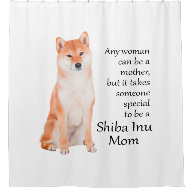 Shiba Inu maman rideau de douche (Devant)