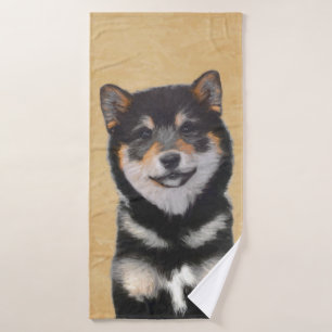 Shiba Inu (Noir et Tan) Peinture - L'art du chien