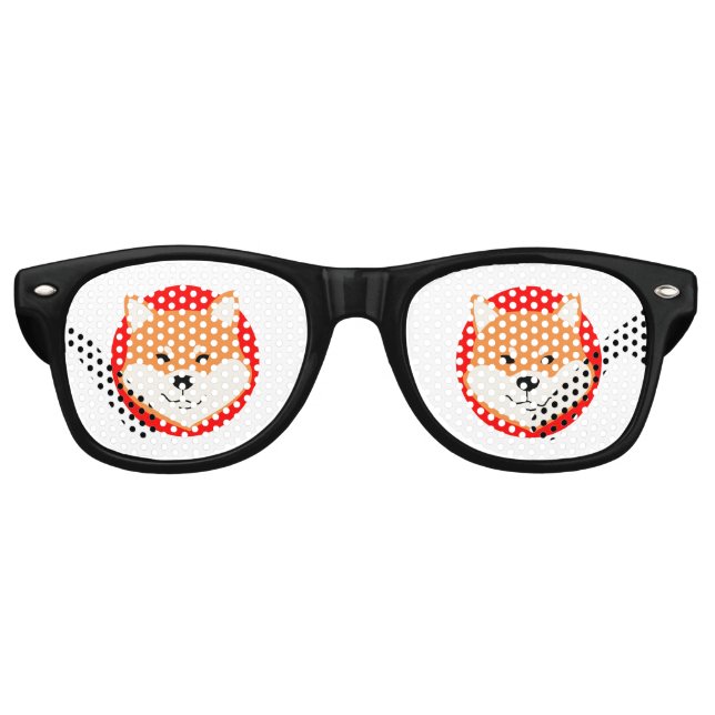 Shiba Inu Original Party Retro Lunettes de soleil (Devant)