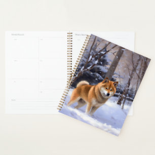 Shiba Inu Qu'il neige Noël