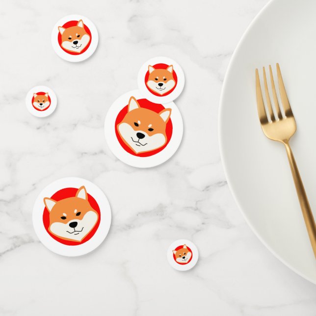 Shiba Inu Table Confetti (Groupe)