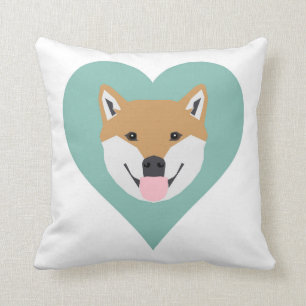 Shiba Inu, un coussin de coeur mignon pour les amo