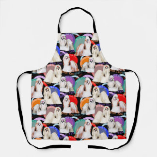 Shih Tzu Beautés Tout-En-Tout Imprimer Tablier