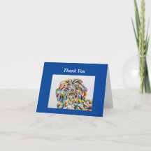 Shih Tzu Carte de remerciements