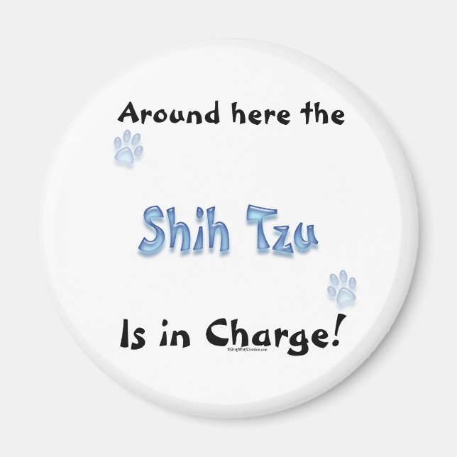 Shih Tzu Charge - Magnet (Devant)