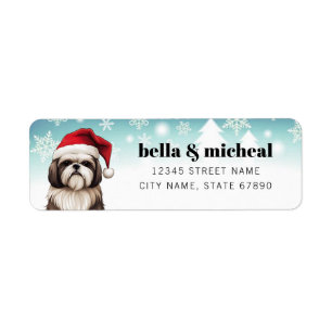 Shih Tzu Dog Retourner l'adresse Étiquettes