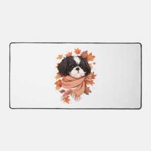 Shih Tzu Fall Dog Automne quitte Thanksgiving Copi