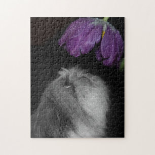 Shih Tzu & Flower Photo Puzzle avec boîte cadeau