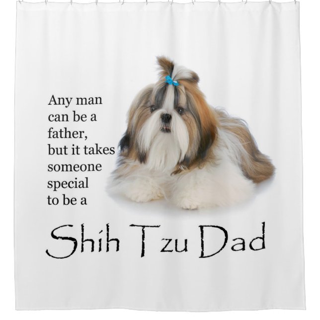 Shih Tzu Papa Douche Rideau (Devant)