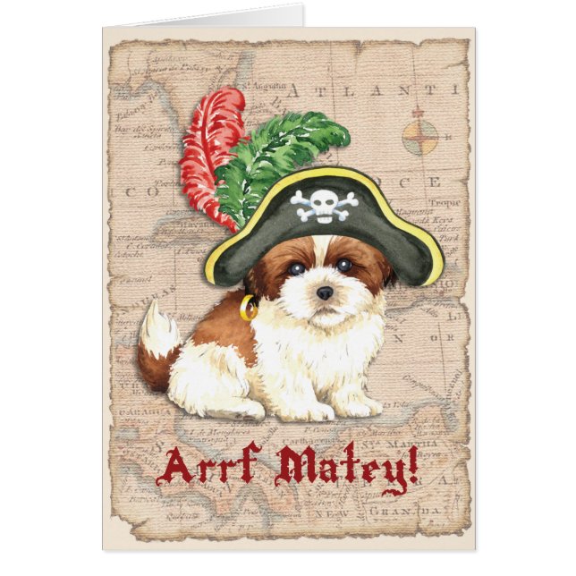 Shih Tzu Pirate Card (Devant)