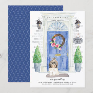 Shih tzu Porte avant Faire-part de déplacement