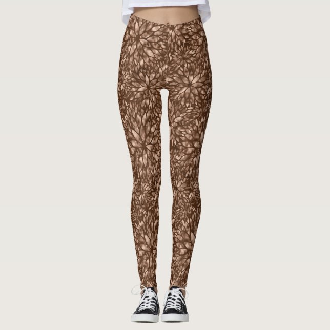 Shimmer Dahlia Motif - Leggings (Devant)