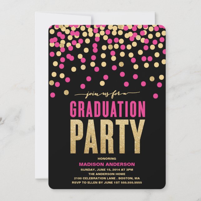 Shimmer & Shine| Invitation du groupe de diplômés (Devant)