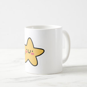 Shine Bright Mug - Fun Star Sticker Design pour en