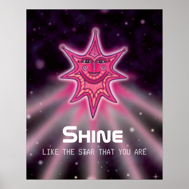 Shine Like A Star Poster (Devant)