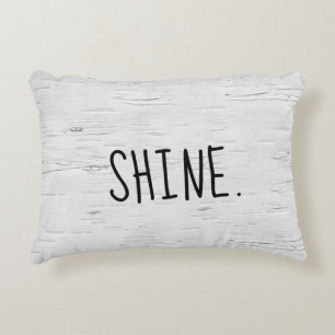 SHINE Texte sur le Coussin d'accentuation de l'arb