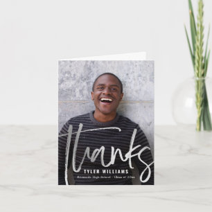 Shiny Strokes Moderne Graduation Carte de remercie