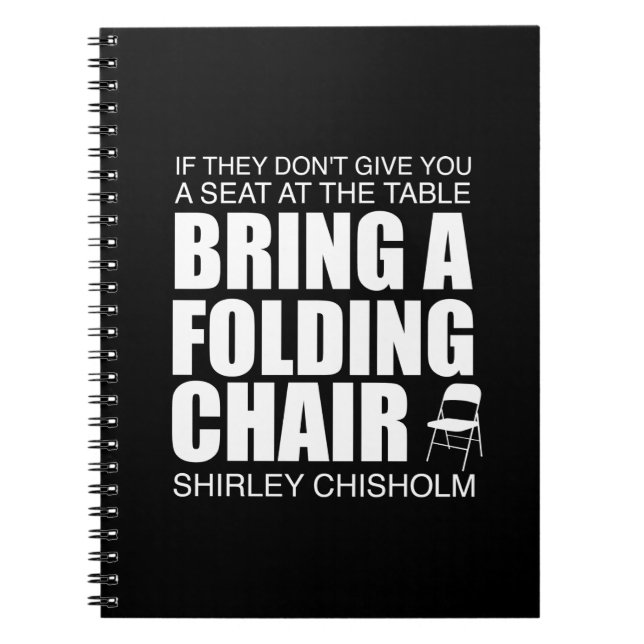 Shirley Chisholm Chaise pliante Carnet (Devant)
