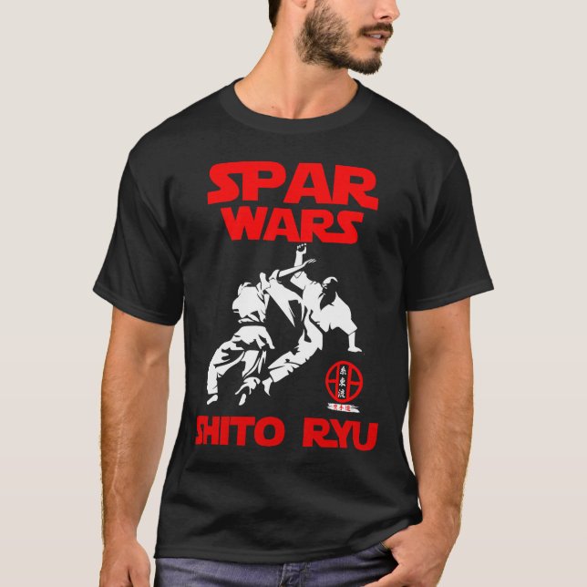 Shito Ryu Karate Kumite Spar Wars Budo T-Shirt (Devant)