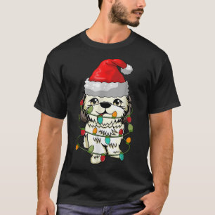 Shitzu Chien moche de Noël Sweat de Noël lumières