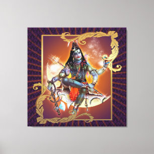 Shiva - Coucher de soleil - Toile enveloppée