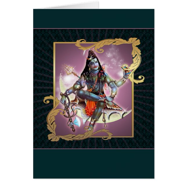 Shiva - mousse Vintage - carte, salutation, note (Devant)