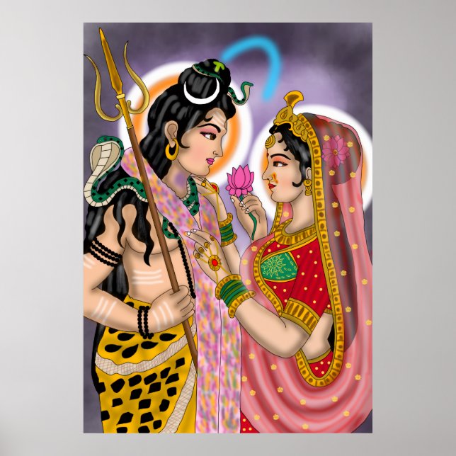Shiva Parvati Poster (Devant)