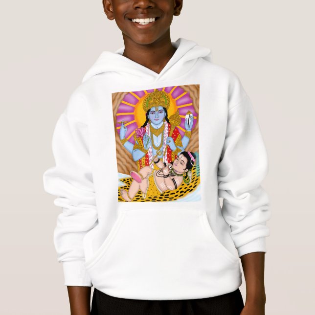 Shiva & Vishnu Hoodie – Spiritual Casual Wear (Devant)