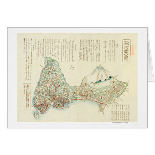 Shizuoka-ken, carte de JapanPanoramic