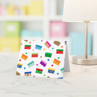 Shoebox Love Carte de remerciements - Blanc