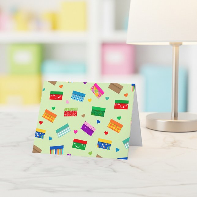 Shoebox Love Carte de remerciements - Vert (Créateur téléchargé)