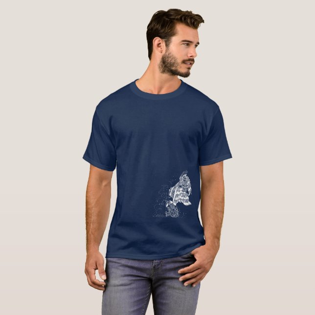 Shoki le tueur de démon et le T-shirt d'Oni (Devant entier)