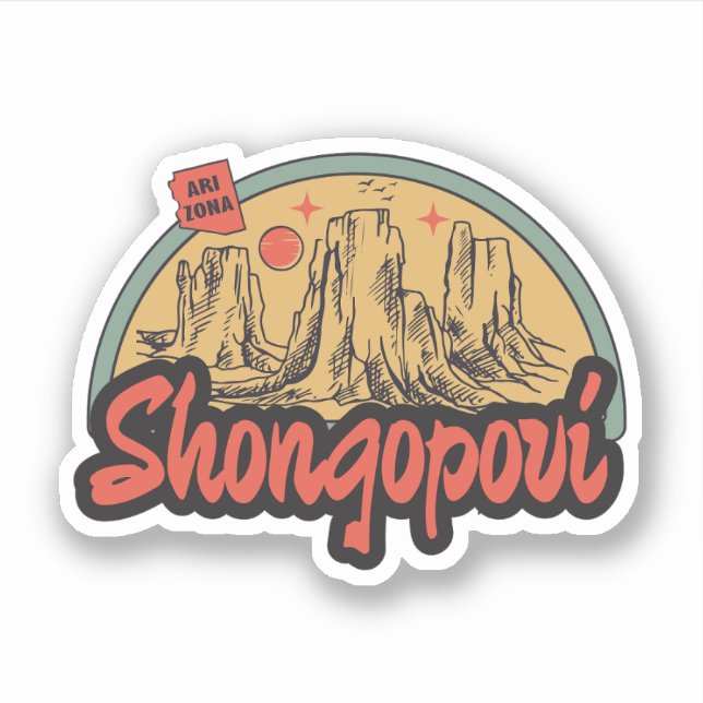 Shongopovi, Arizona  Autocollant (Devant)