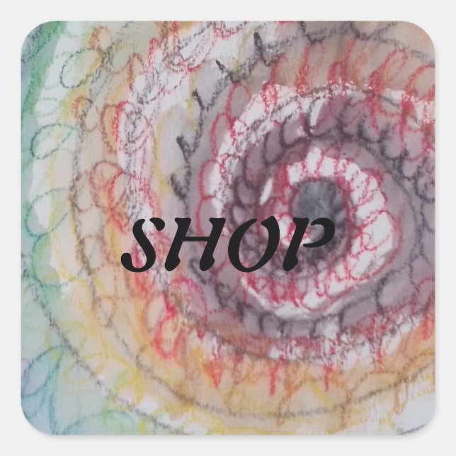 SHOP STICKER ÉTIQUETTES PAR L'ARTISTE PAULA REILLY (Devant)