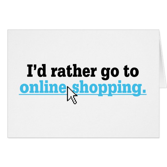 Shopping en ligne (Devant horizontal)