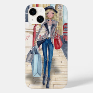 Shopping Girl à Londres City   coque Iphone 6