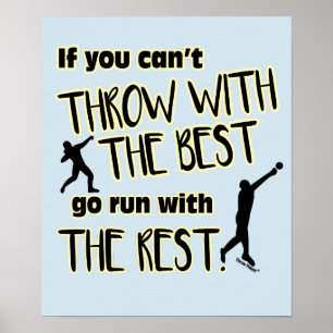 Shot Put Throw Avec Le Meilleur Poster
