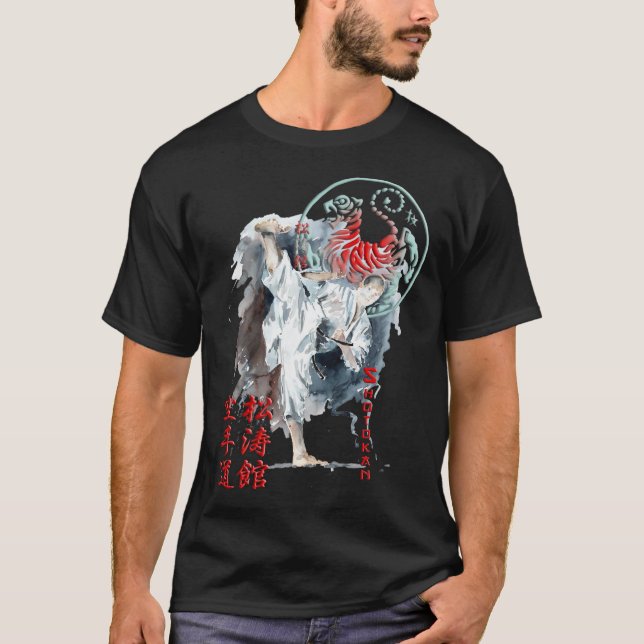 Shotokan Karate High Kick - T-shirt Arts martiaux (Devant)