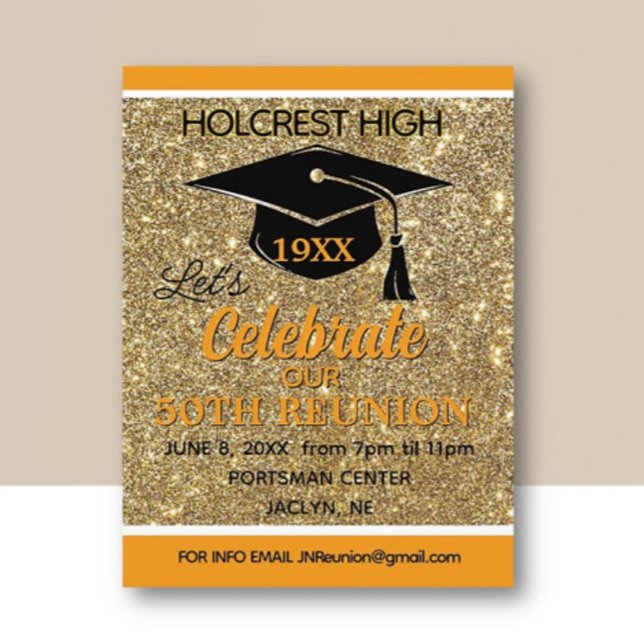 Show stopper Class Reunion invitation post card (Créateur téléchargé)