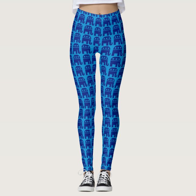 Show Your Support: Trump Colors Leggings (Devant)